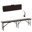 Garden Line Складна Туристична Лавка 180 x 25 x 43 См Брунатна, ZUM0995 - Home Club