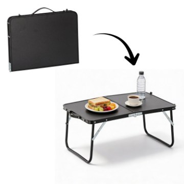 Garden Line Складной туристический столик, черный, 60x40x26,5 см, OXE3248 - Home Club