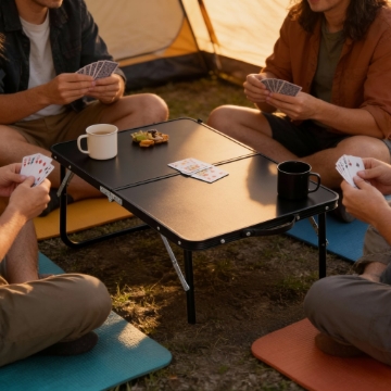 Garden Line Складний Туристичний Стілчик Чорний 60x40x26,5 См, OXE3248 - Home Club