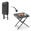 Garden Line Складний Туристичний Стіл 50 x 50 x 50 См З Держачами Для Напоїв Чорний, LEZ2739 - Home Club