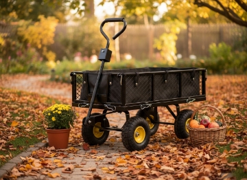 Garden Line Двофункціональний Садовий Візок Чорний, WOZ6858 - Home Club