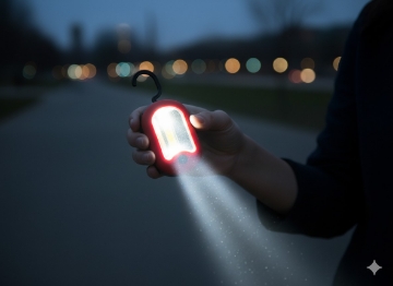 Chomik Фонарик З Гачком Led Двофункціональний Мікс Кольорів, CAM1069 - Home Club