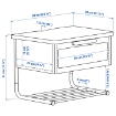 ИКЕА Прикроватный столик GRÅFJÄLLET, 006.031.14 - Home Club, изображение 5