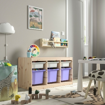 ИКЕА Стеллаж с контейнерами TROFAST ТРУФАСТ, 496.067.19 - Home Club