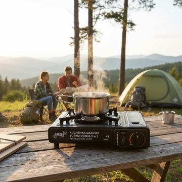 Garden Line Туристическая газовая плита на картриджах 34 x 25 x 8 см, GAZ0957 - Home Club