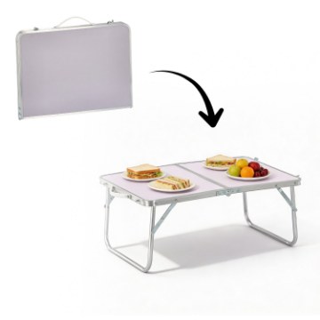Garden Line Складной туристический столик, белый, 60x40x26,5 см, OXE3217 - Home Club