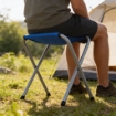 Garden Line Туристичний/Рибальський Складний Стілець 28x32x35 См Зелений/Синій/Білий, OXE3255 - Home Club, зображення 3