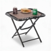 Garden Line Складний Туристичний Стіл 50 x 50 x 50 См З Утримувачами Для Напоїв, Бронзовий, LEZ2746 - Home Club, зображення 5