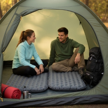 Garden Line Туристичний Мат 190 x 56 x 5,5 См 450 Г Сірий / Зелений, CAM8939 - Home Club