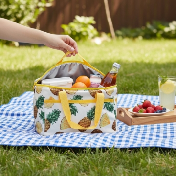 Garden Line Термосумка 25 x 17 x 17 См 6 Літрів Чемоданчик Мікс 2 Дизайни З Двома Охолоджувальними Вставками, IZO9264 - Home Club