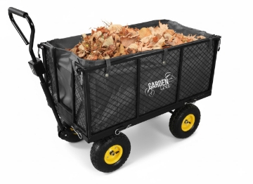 Garden Line Двофункційний Садовий Візок Xl - Чорний З Пландеком, WOZ0115B - Home Club