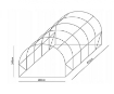 Garden Line Стійка Для Садового Тунеля 5 Сегментів 8 x 3 м, TUN0365 - Home Club, зображення 3