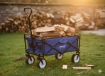 Garden Line Складная тележка для сада, синяя, 116x54x90 см, WOZ3556 - Home Club, изображение 2