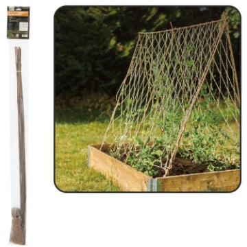 Garden Line Бамбуковый Садовый Стенд С Джутовой Сеткой 1,2 x 2,1 М, EDA6568 - Home Club