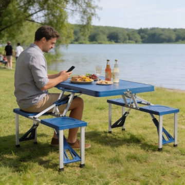 Chomik Кпл. Туристичний - Складний Стіл З Табуретками, OXE2712 - Home Club