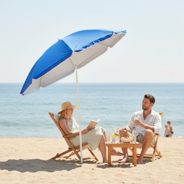 Chomik Пляжний парасоль 155 см, зігнутий, різні кольори, GAO8364 - Home Club