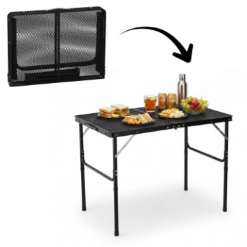 Chomik Складной туристический стол, черный, 90 x 60 x 40/70 см, OXE8425 - Home Club