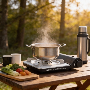 Chomik Туристична Газова Кухонна Плита 2В1 На Картуши/Балони 3,5 квт, GAZ8609 - Home Club