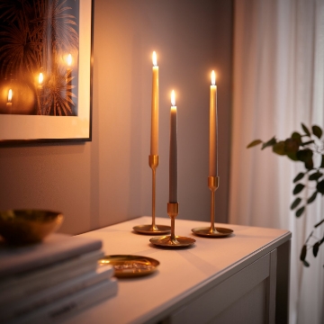 ИКЕА Без запаха свеча коническая KLOKHET КЛОКХЕТ, 906.126.99 - Home Club