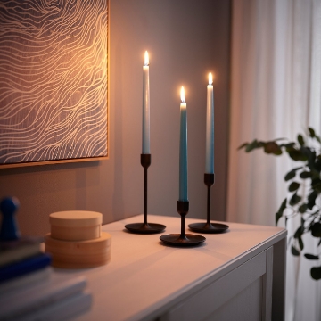 ИКЕА Без запаха свеча коническая KLOKHET КЛОКХЕТ, 506.127.00 - Home Club