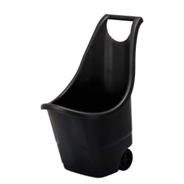 Garden Line Многофункциональная садовая тележка с колесами, объем 50 л, черная, ANI5440 - Home Club
