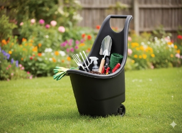 Garden Line Багатофункціональний Садовий Візок З Колесами 50 Л, Чорний, ANI5440 - Home Club