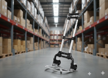 Chomik Складний Алюмінієвий Транспортний Візок 39,5 x 42 x 100 См Вантажність: 70 Кг, REA5102 - Home Club