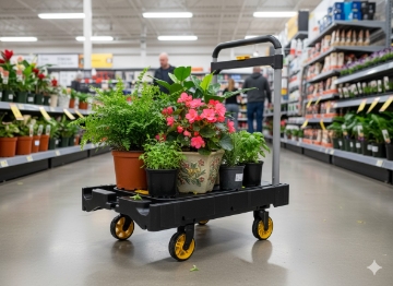 Chomik Платформний Візок 63 x 40,5 x 92 См Вантажність: 136 Кг, REA5126 - Home Club