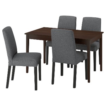 ІКЕА Стіл і 4 стільці NÄSINGE / BERGMUND БЕРГМУНД, 995.970.91 - Home Club