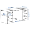 ИКЕА Письменный стол с полками TROFAST ТРУФАСТ, 596.139.36 - Home Club, изображение 3