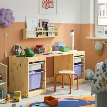 ИКЕА Письменный стол с ящиками TROFAST ТРУФАСТ, 196.139.38 - Home Club