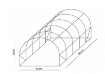 Garden Line 5-секционный садовый пленковый туннель, зеленый, 8 x 3 x 2 м, TUN5620 - Home Club, изображение 12