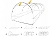 Garden Line 5-секционный садовый пленковый туннель, зеленый, 8 x 3 x 2 м, TUN5620 - Home Club, изображение 13