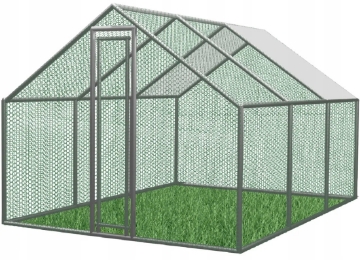 Garden Line Волієра / Металевий Загородження Для Тварин 4,5 x 3 x 1,95 М З Частковим Покриттям, TUN4030 - Home Club