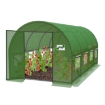 Garden Line 4-секционный садовый пленковый туннель, зеленый, 6 x 3 x 2 м, с дверью на петлях, TUN6223 - Home Club