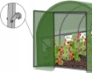 Garden Line 4-секционный садовый пленковый туннель, зеленый, 6 x 3 x 2 м, с дверью на петлях, TUN6223 - Home Club, изображение 3