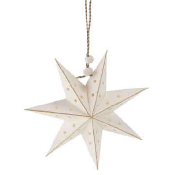 Chomik Kpl. 8 Міні-Зірок Декоративних Паперових 10 См Золотих/Білих, AIP9164 - Home Club