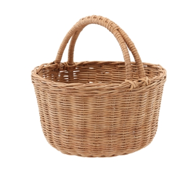 Chomik Кошик З Ратану 24 x 13/22 См З Рукояткою - Натуральний, DRA7350 - Home Club