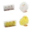 Chomik Кпл. 3 Курчата 18 x 6,5 x 8 См Пухнасті Жовті/ Білі, SUN7763 - Home Club