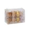 Chomik Набор из 16 пасхальных яиц размером 16,5 x 9 x 12 см с подвеской, цвета: коричневый, золотой, фиолетовый., SUN8104 - Home Club, изображение 4
