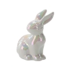 Chomik Пасхальная Фигурка - Керамический Заячок Жемчужно-Белый 11 x 7,8 x 13,5 См, GOT6747 - Home Club
