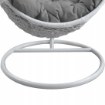 Garden Line Подвесной кресло, белый, подушка - темно-серый, рама - белый, половина, FAT1167 - Home Club, изображение 4