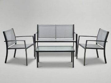 Garden Line Набор Садовой Мебели - Скамья, 2 Стула, Стол, ANH0846 - Home Club