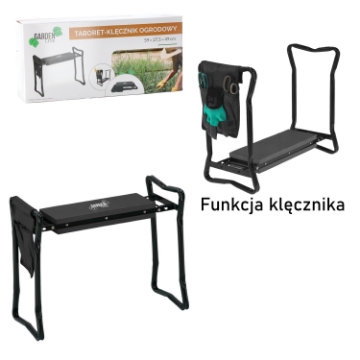 Garden Line Садовий Табурет-Клінчик Чорний 59 x 27,5 x 49 См, GWI4644 - Home Club