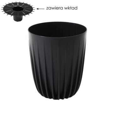 Chomik Горщик Mira 190 мм Eco Recycled – чорний, LAM49134 - Home Club