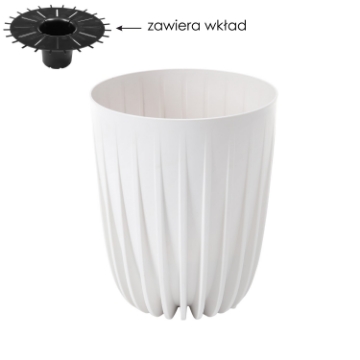 Chomik Горщик Mira 190 мм Eco Recycled – білий 9065*, LAM59133 - Home Club