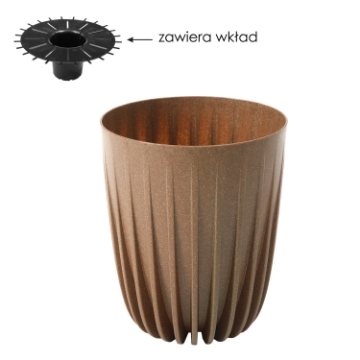 Chomik Горщик Mira Eco Wood 190 мм — натуральне дерево, LAM9384 - Home Club