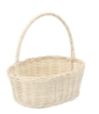 Chomik Кошик З Ратану 27,5 x 20,5 x 10,5/27 См З Рукояткою Білий / Брунатний, DRA6089 - Home Club, зображення 2