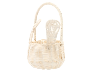 Chomik Кошик З Ратану 16 x 12/28 См З Рукояткою І Вухами - Жовтий / Оранжевий / Рожевий / Білий, DRA6102 - Home Club