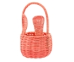 Chomik Кошик З Ратану 16 x 12/28 См З Рукояткою І Вухами - Жовтий / Оранжевий / Рожевий / Білий, DRA6102 - Home Club, зображення 5